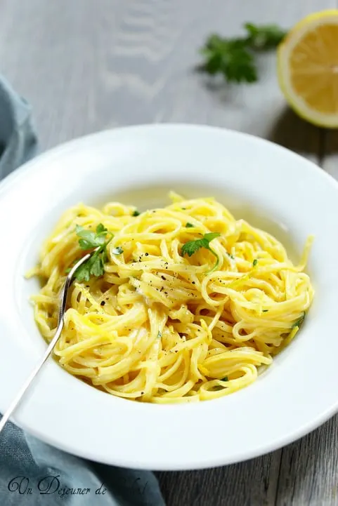 Pâtes au citron