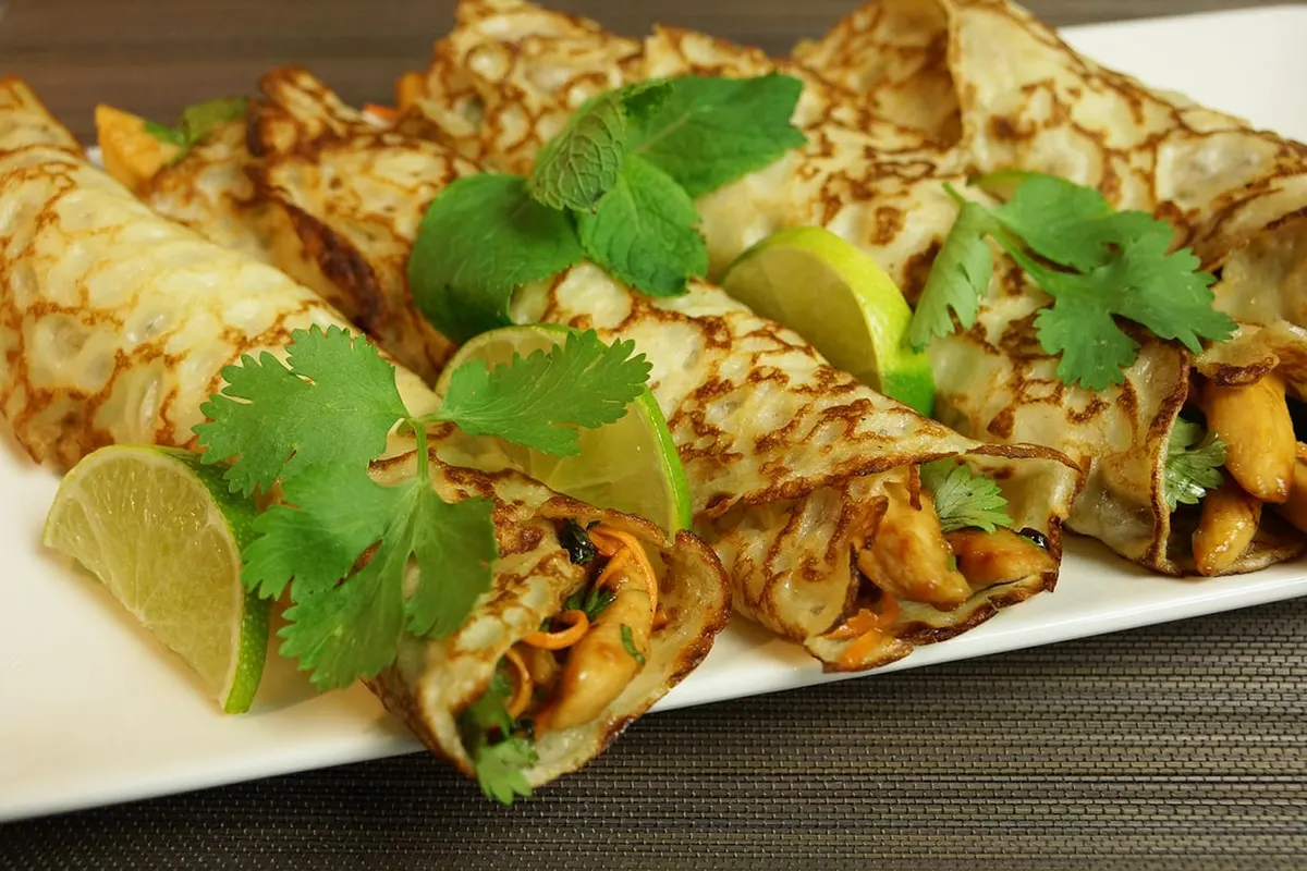 Crêpes Thai au lait de coco