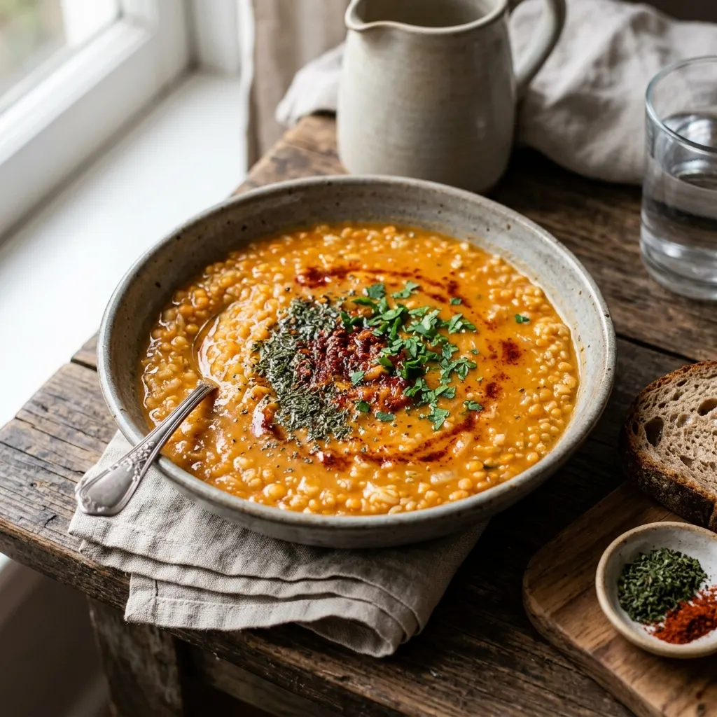 Ezogelin — soupe turque de lentilles corail