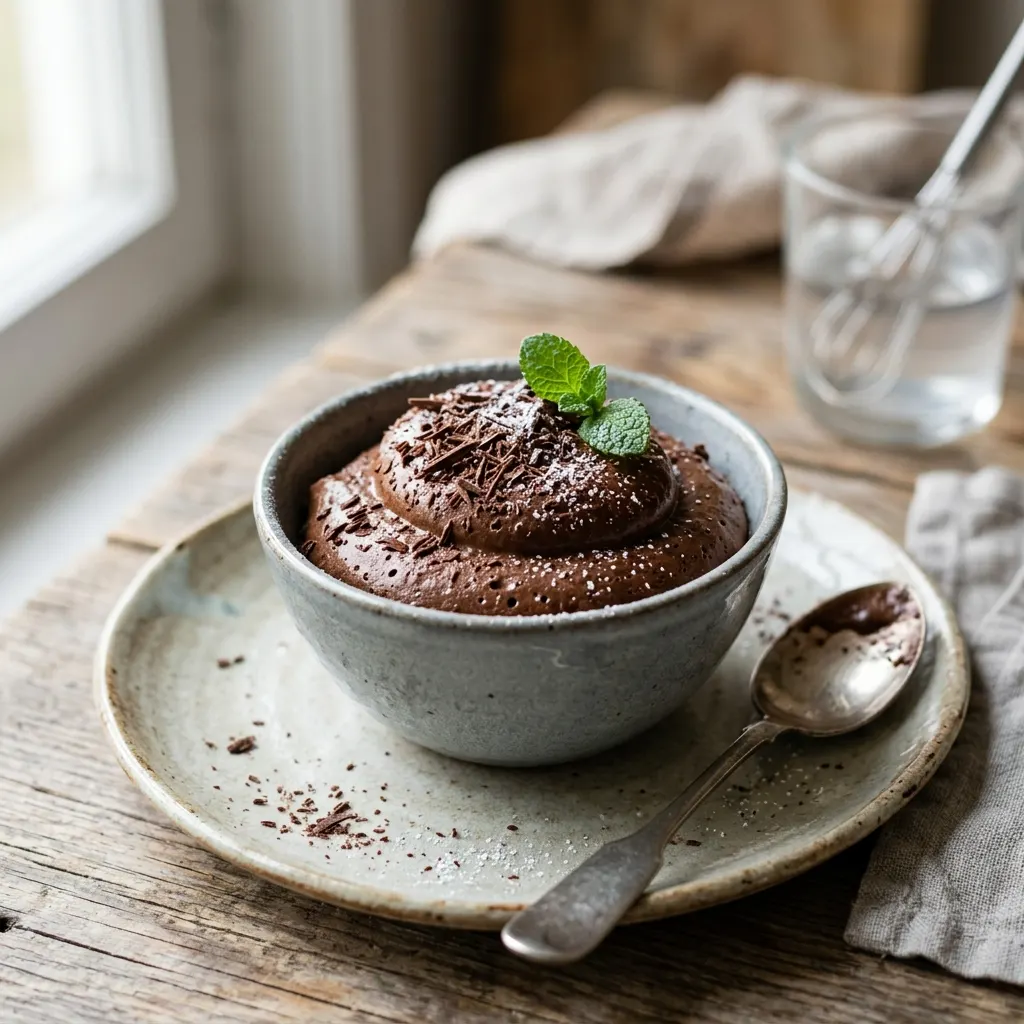 Mousse au chocolat à l'aquafaba