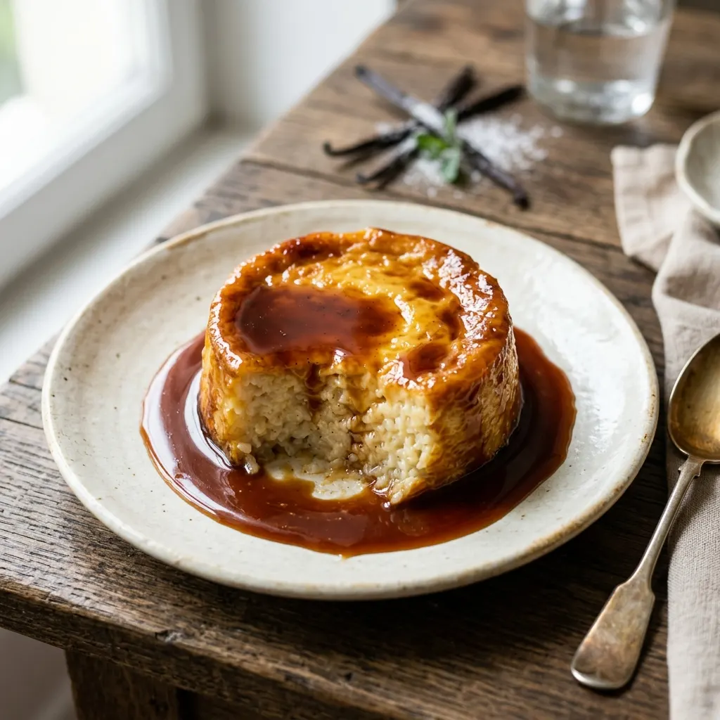 Gâteau de riz caramel