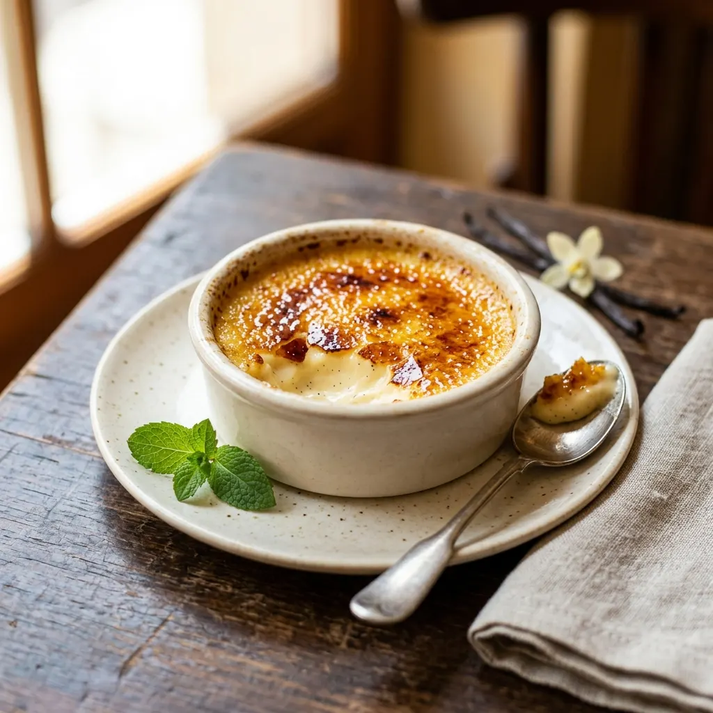 Crème brûlée à la vanille