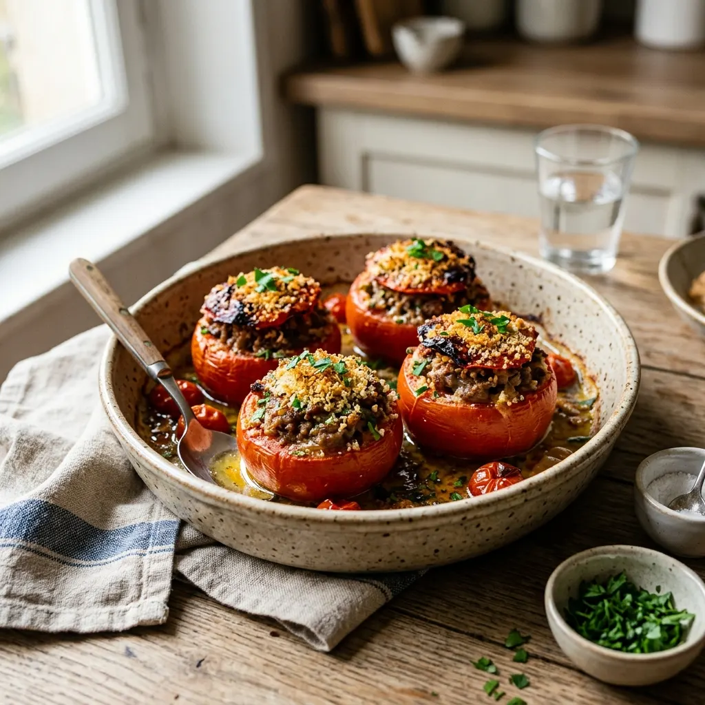 Tomates farcies à la viande