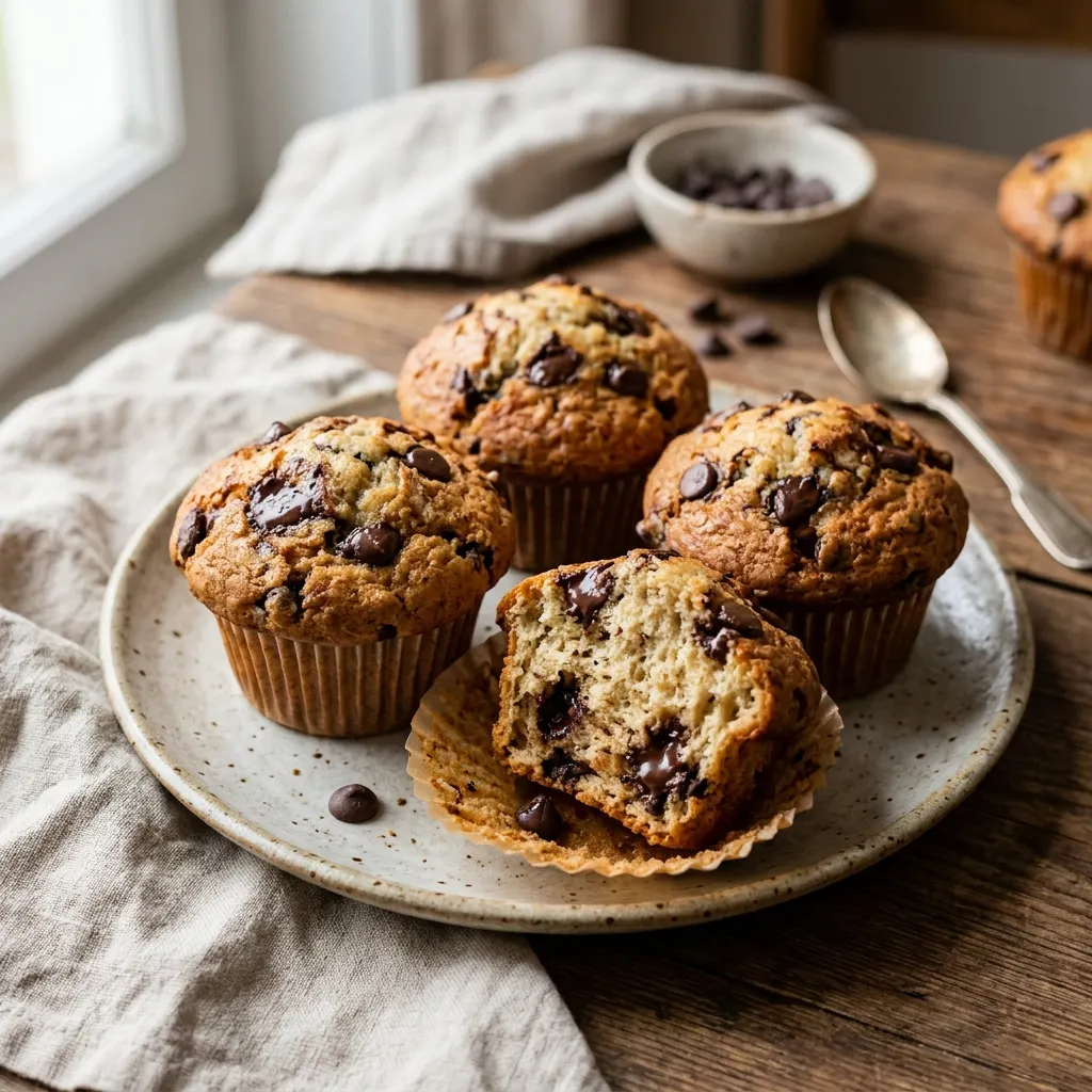 Muffins aux pépites de chocolat