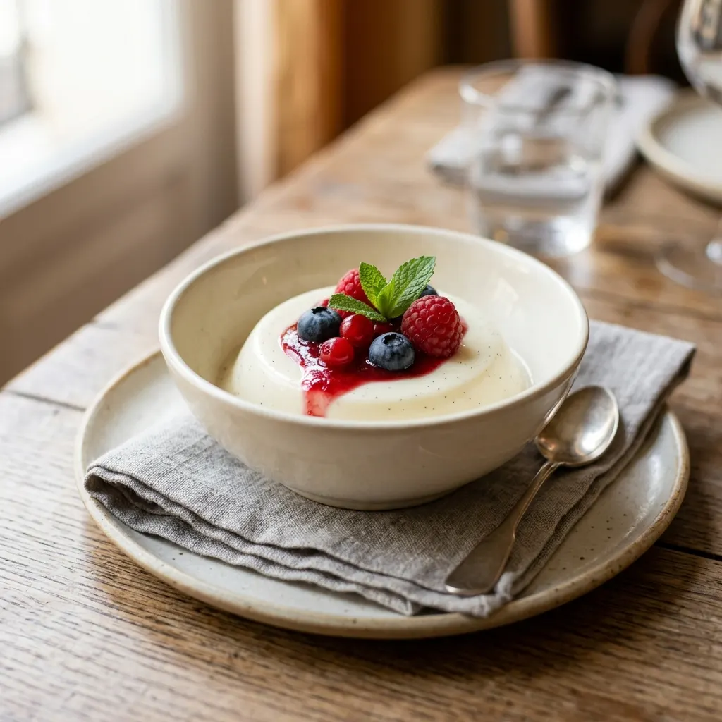 Panna cotta aux blancs d'œufs