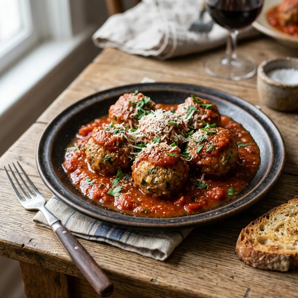 Polpette al sugo — boulettes napolitaines à la sauce tomate