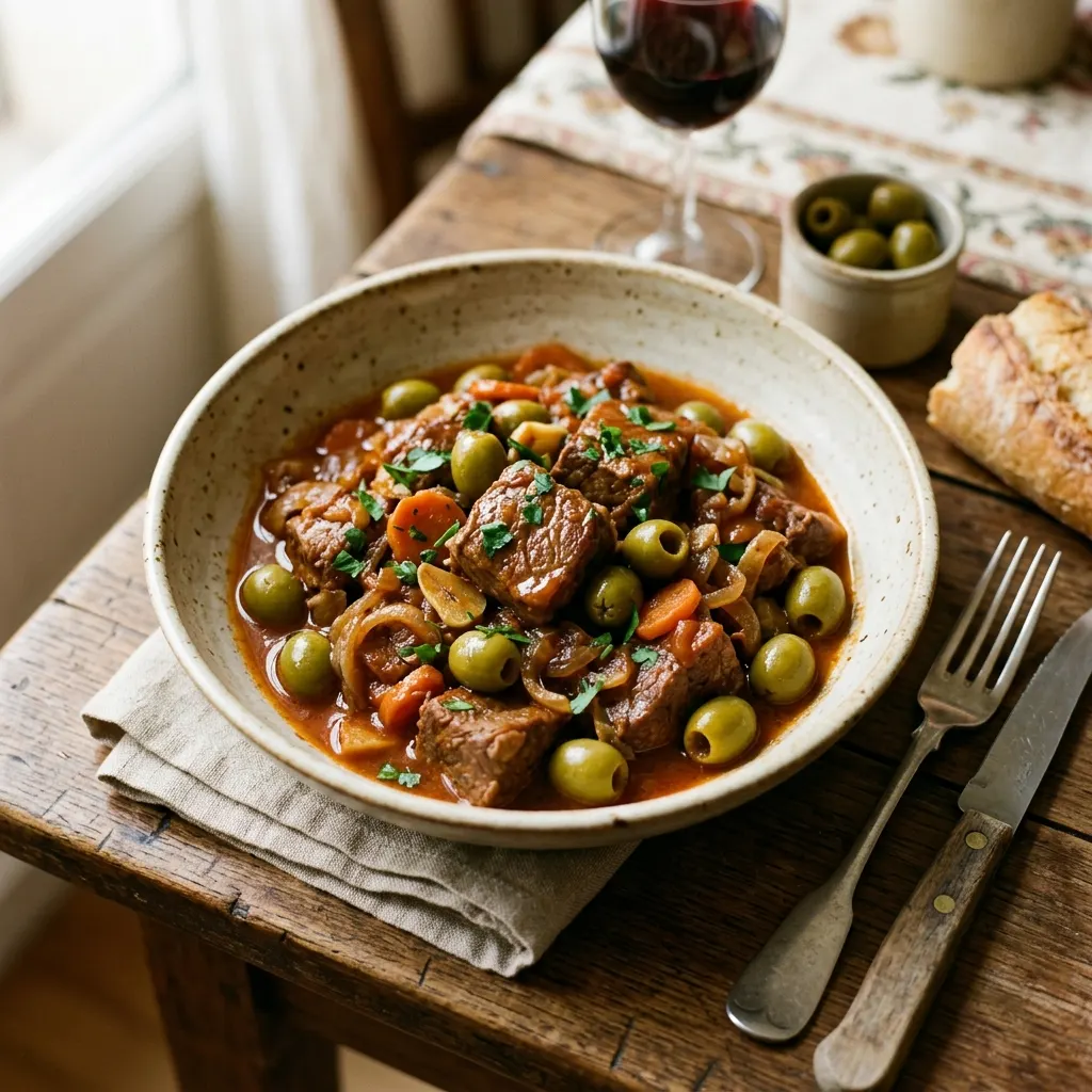 Veau aux olives