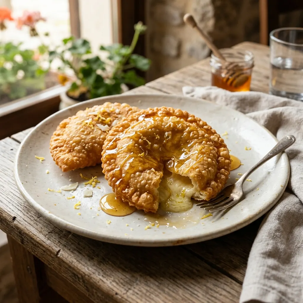 Seadas (chaussons sardes frits au pecorino et au miel)