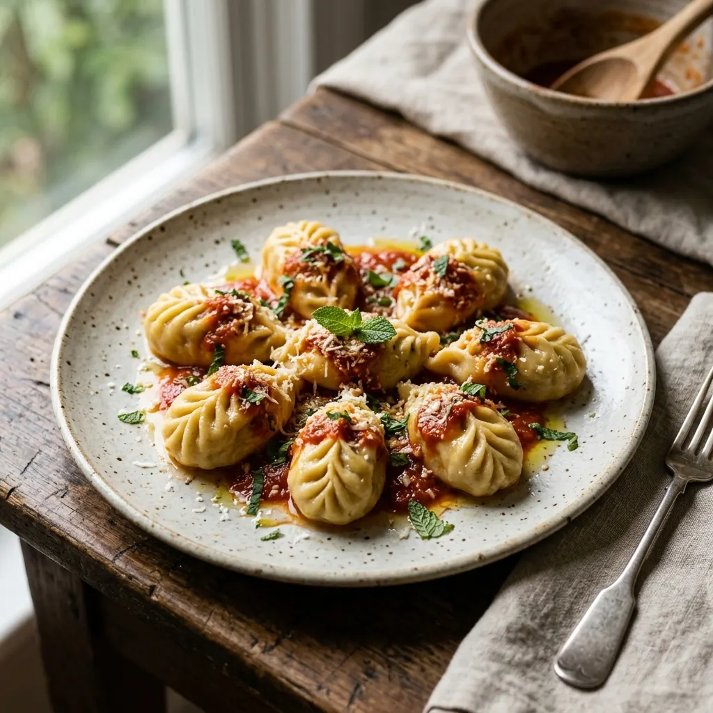 Culurgiones (raviolis sardes à la pomme de terre et à la menthe)