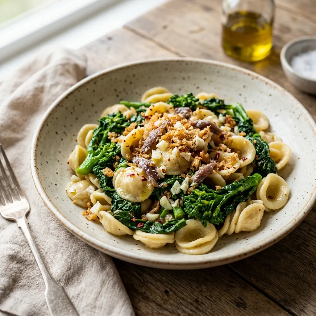Orecchiette alle cime di rapa (orecchiette aux cime di rapa)