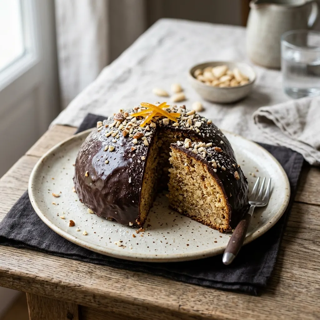 Parrozzo (dôme abruzzais aux amandes et au chocolat)