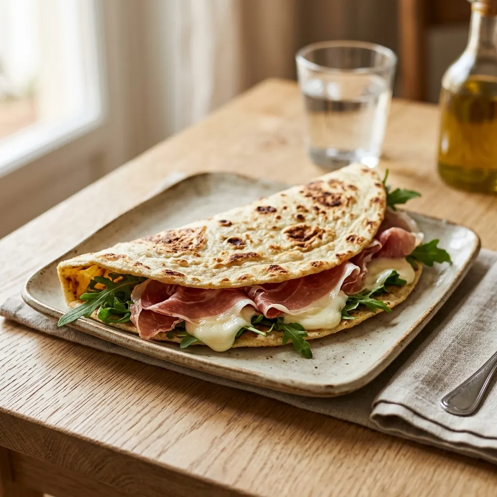 Piadina romagnola (galette de froment de Romagne)