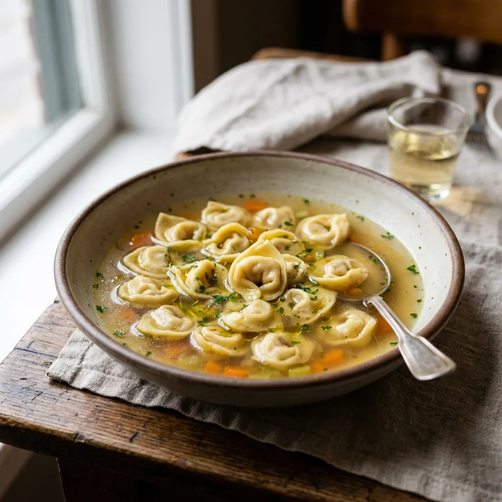 Tortellini in brodo (tortellini de Bologne au bouillon)