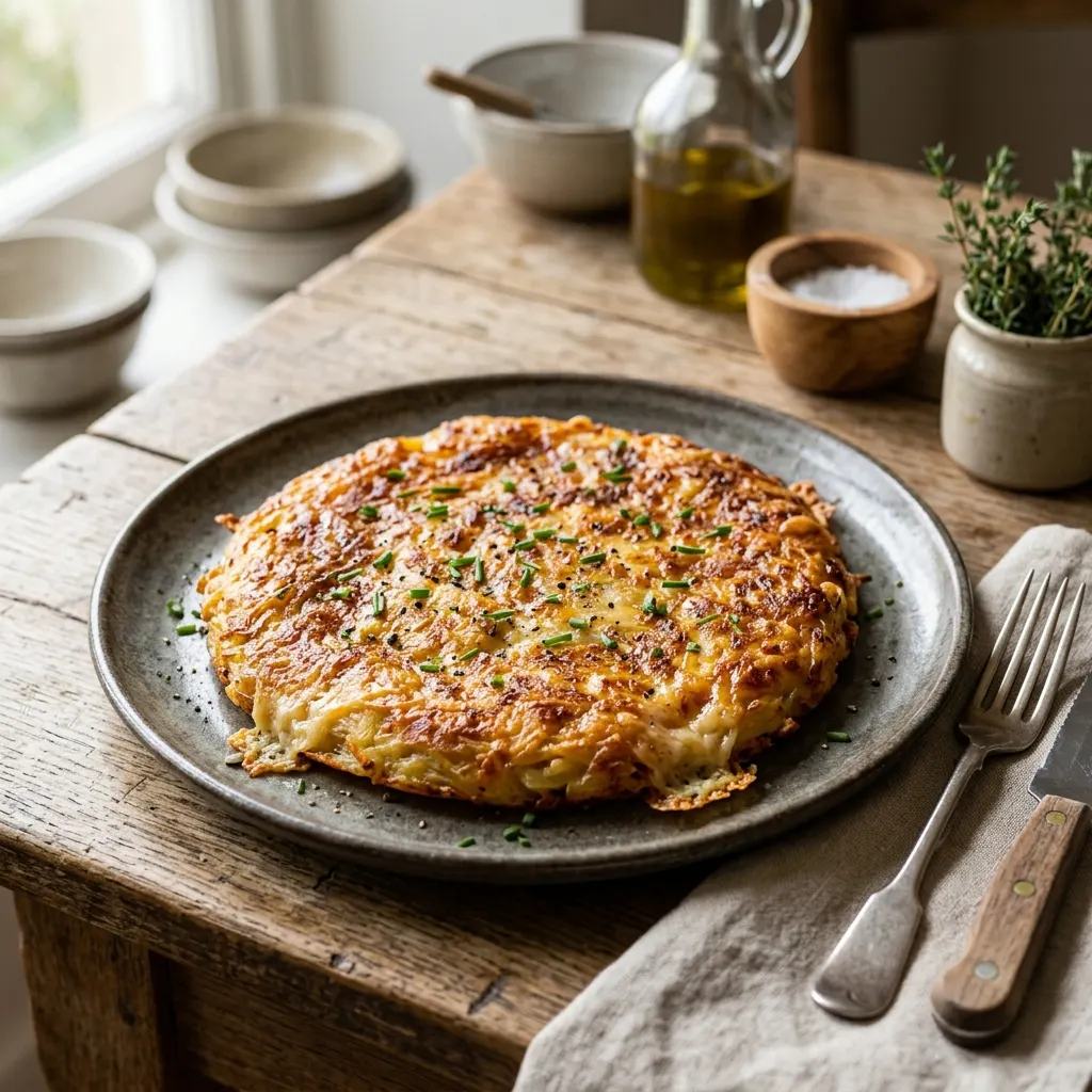 Frico friulano (galette de Montasio et pommes de terre du Frioul)