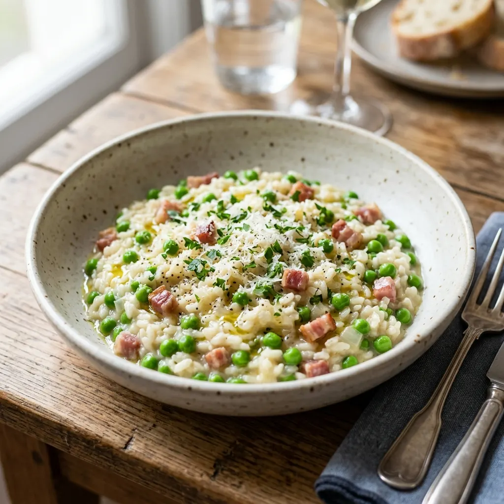 Risi e bisi (riz aux petits pois de Venise)