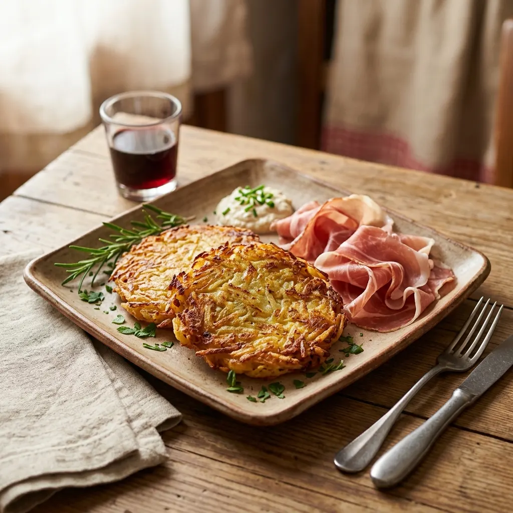 Tortel di patate (galettes de pommes de terre râpées du Trentin)