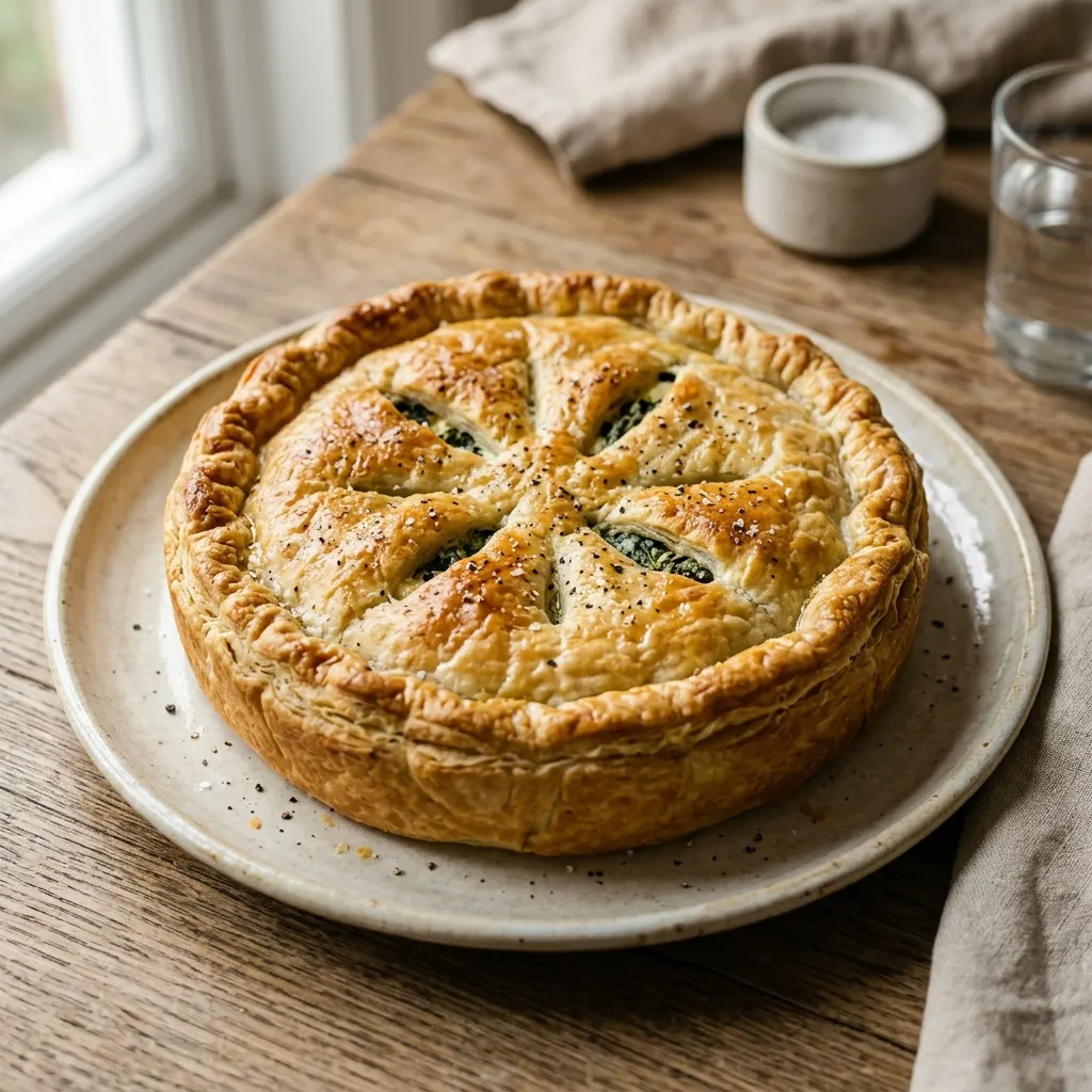 Torta pasqualina (tourte pascale ligure aux blettes et à la ricotta)