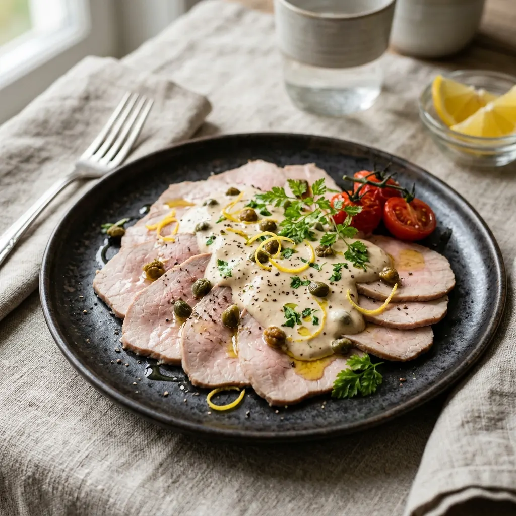 Vitello tonnato (veau froid, sauce au thon)