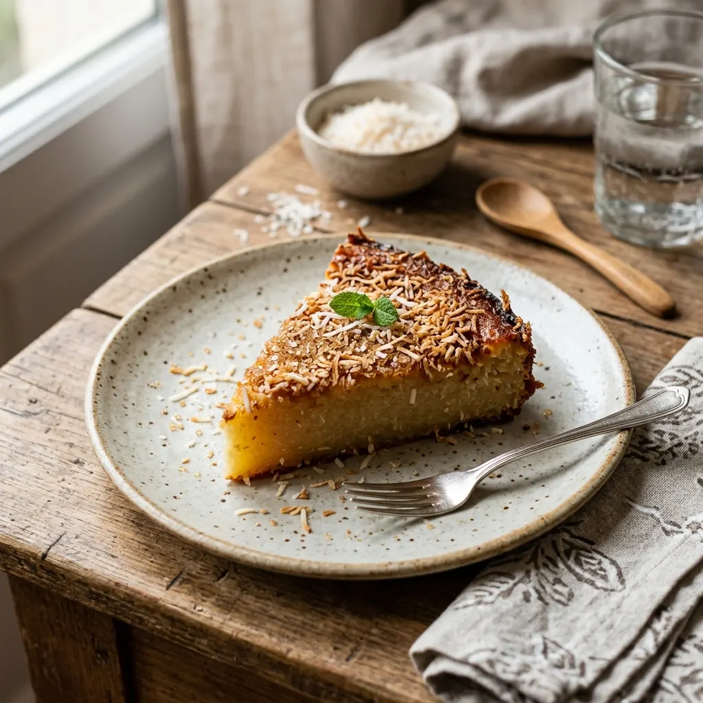 Gâteau de manioc au coco