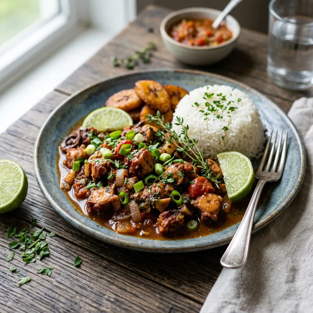 Fricassée de chatrou (poulpe à la martiniquaise)