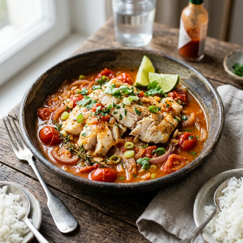 Court-bouillon de poisson antillais