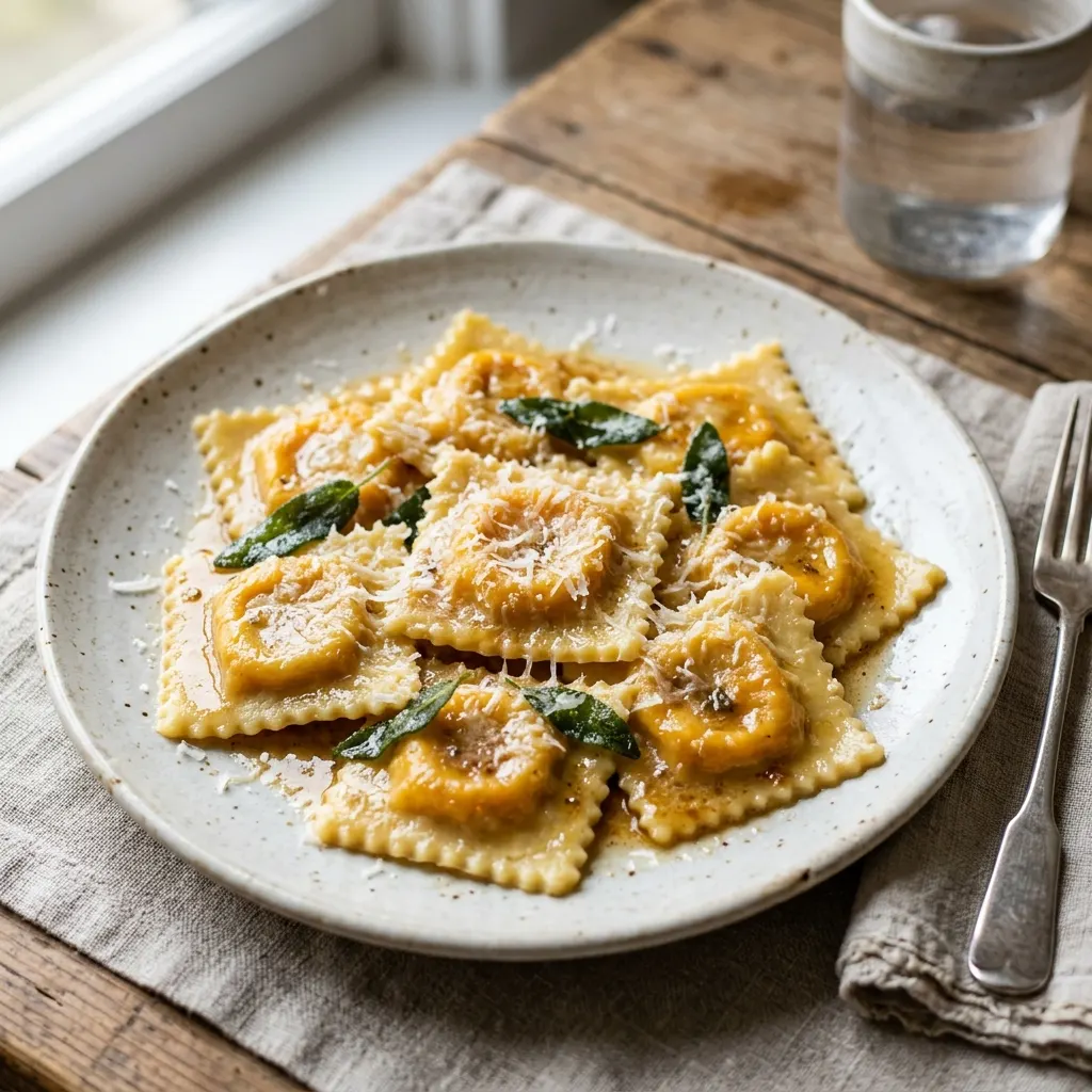 Tortelli di zucca (tortelli à la courge et au parmesan)