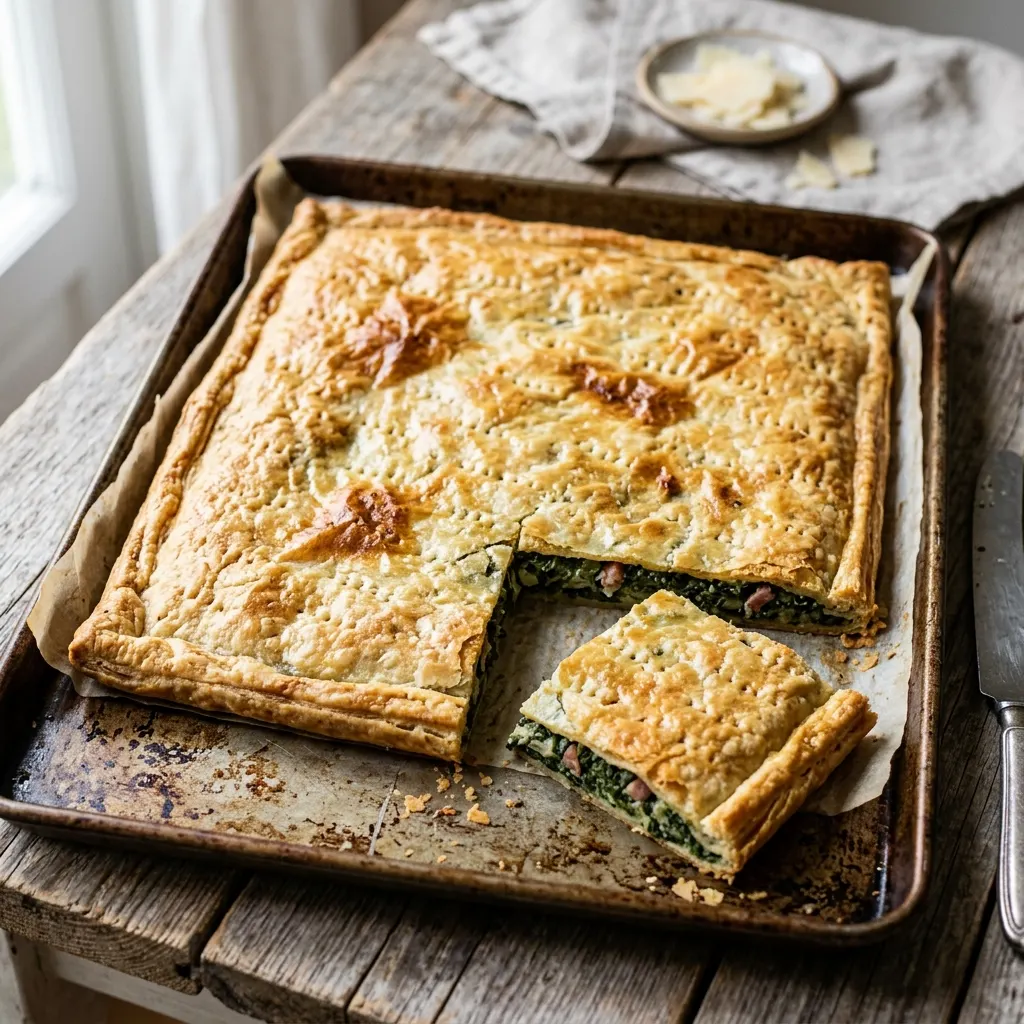 Erbazzone reggiano (tourte aux blettes et au parmesan)