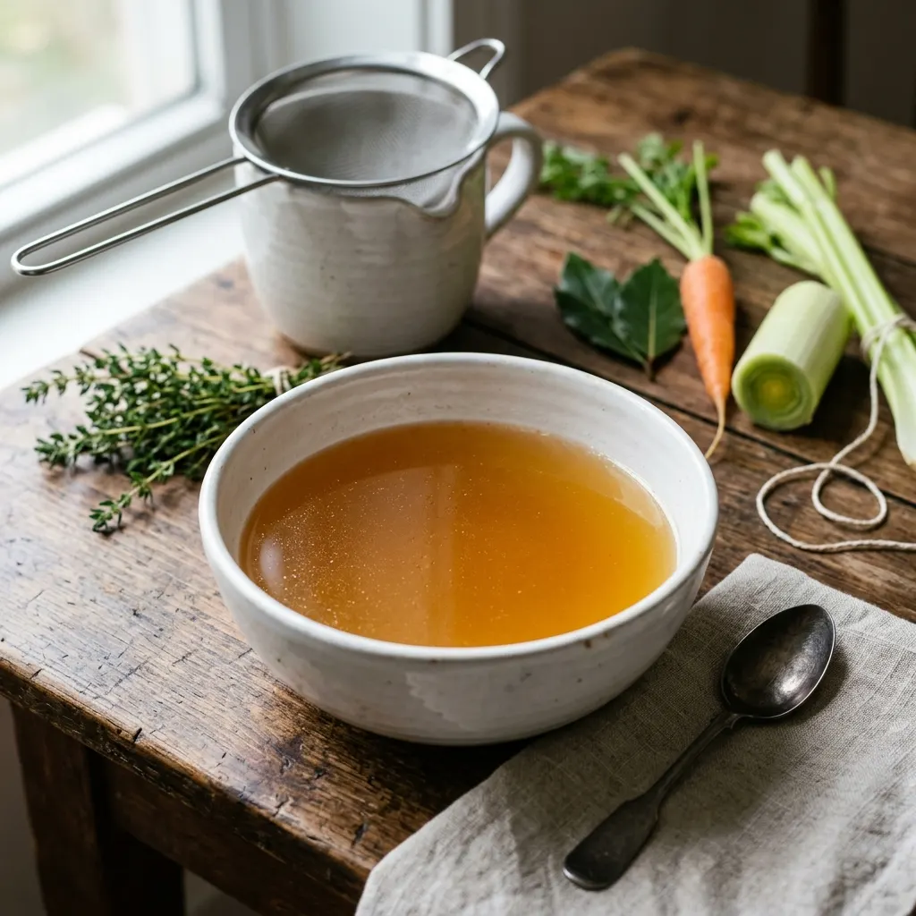 Bouillon de volaille maison