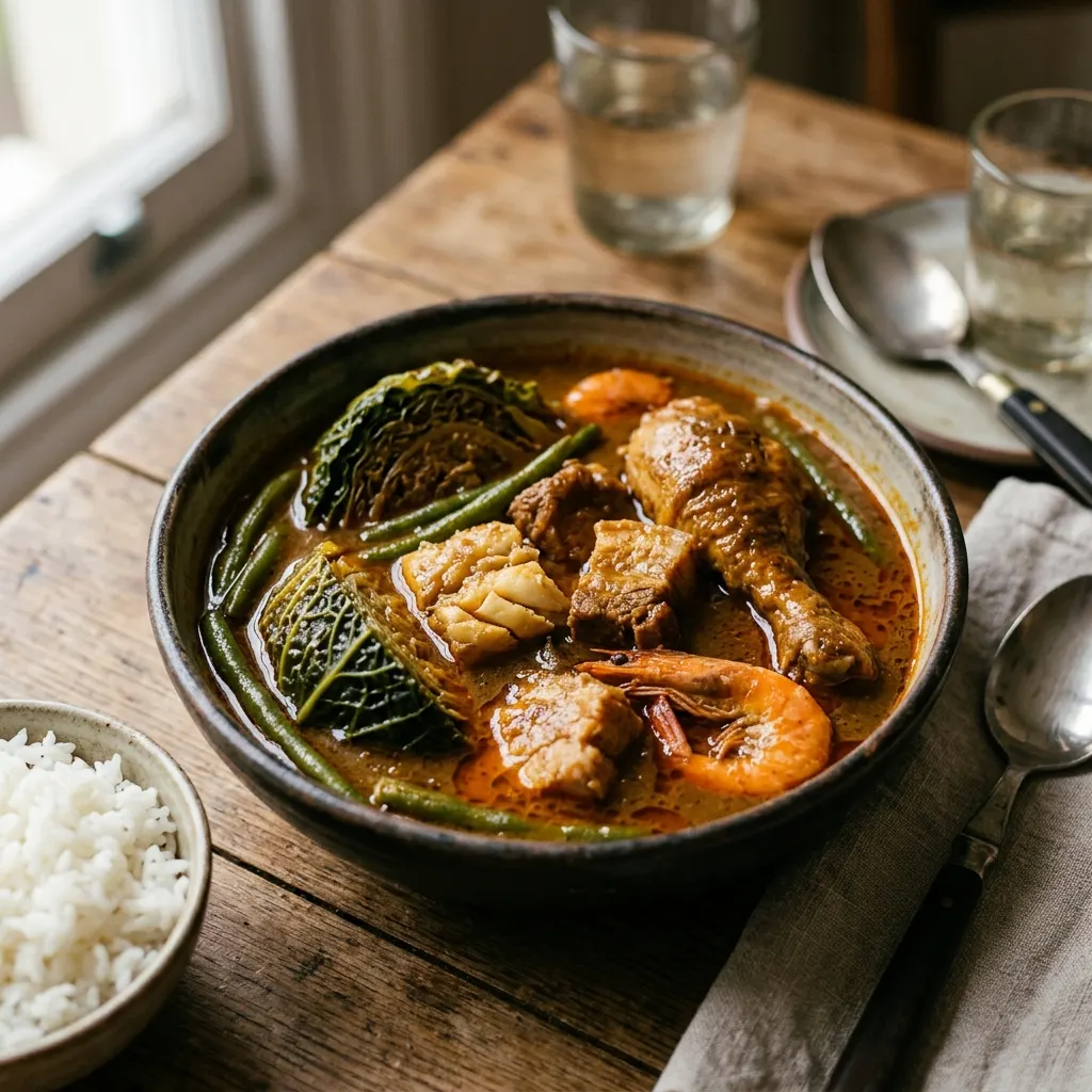 Bouillon d'awara (le plat de Pâques guyanais)