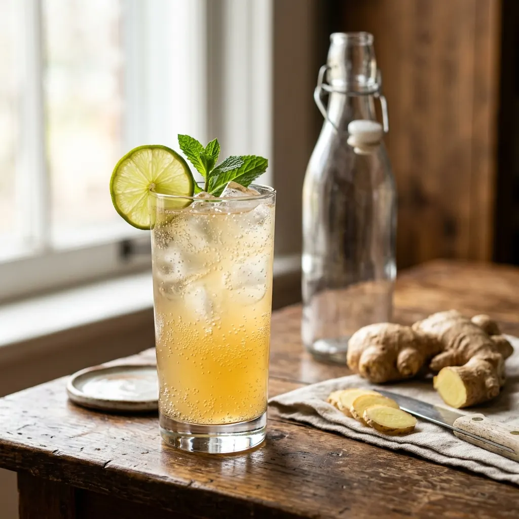 Ginger ale maison au ginger bug
