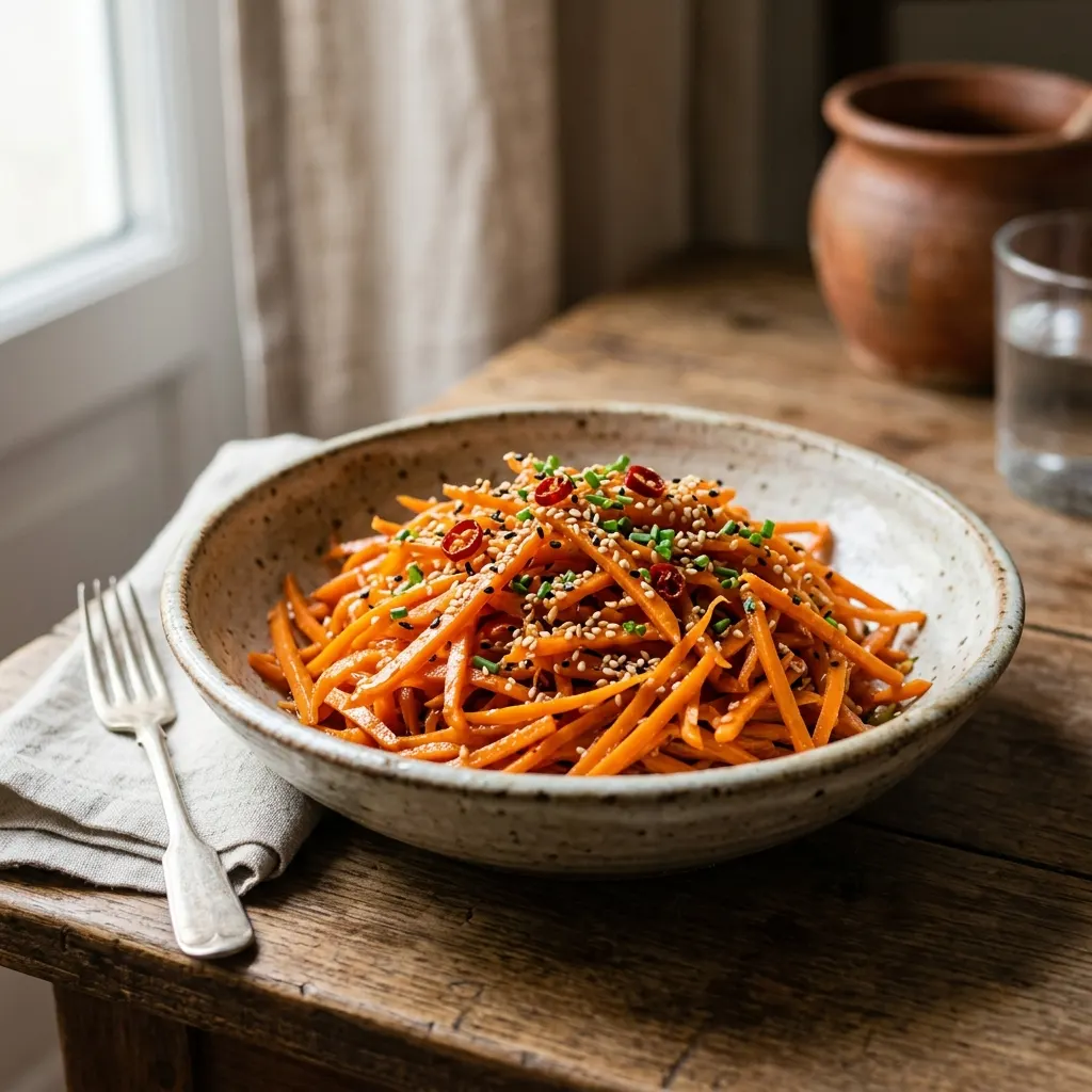 Kinpira de carottes au sésame