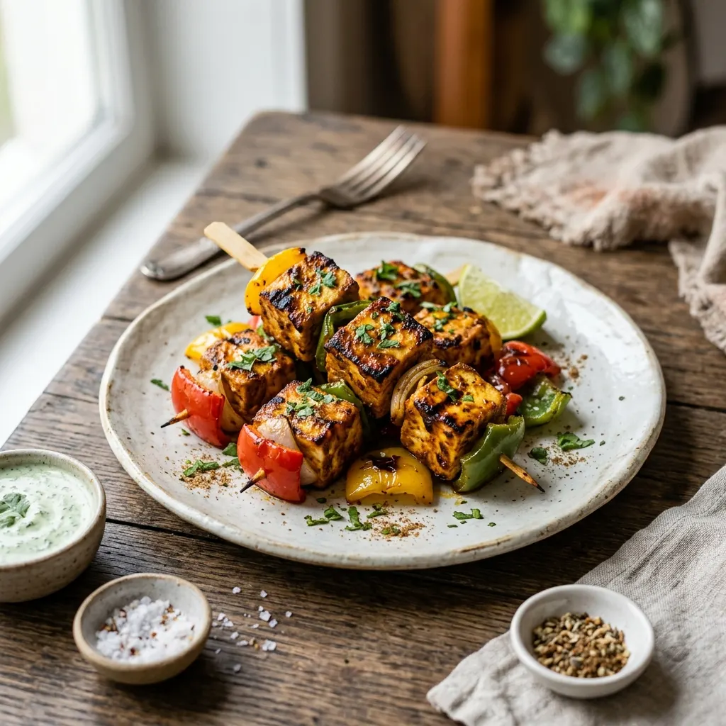 Paneer tikka au yaourt et garam masala