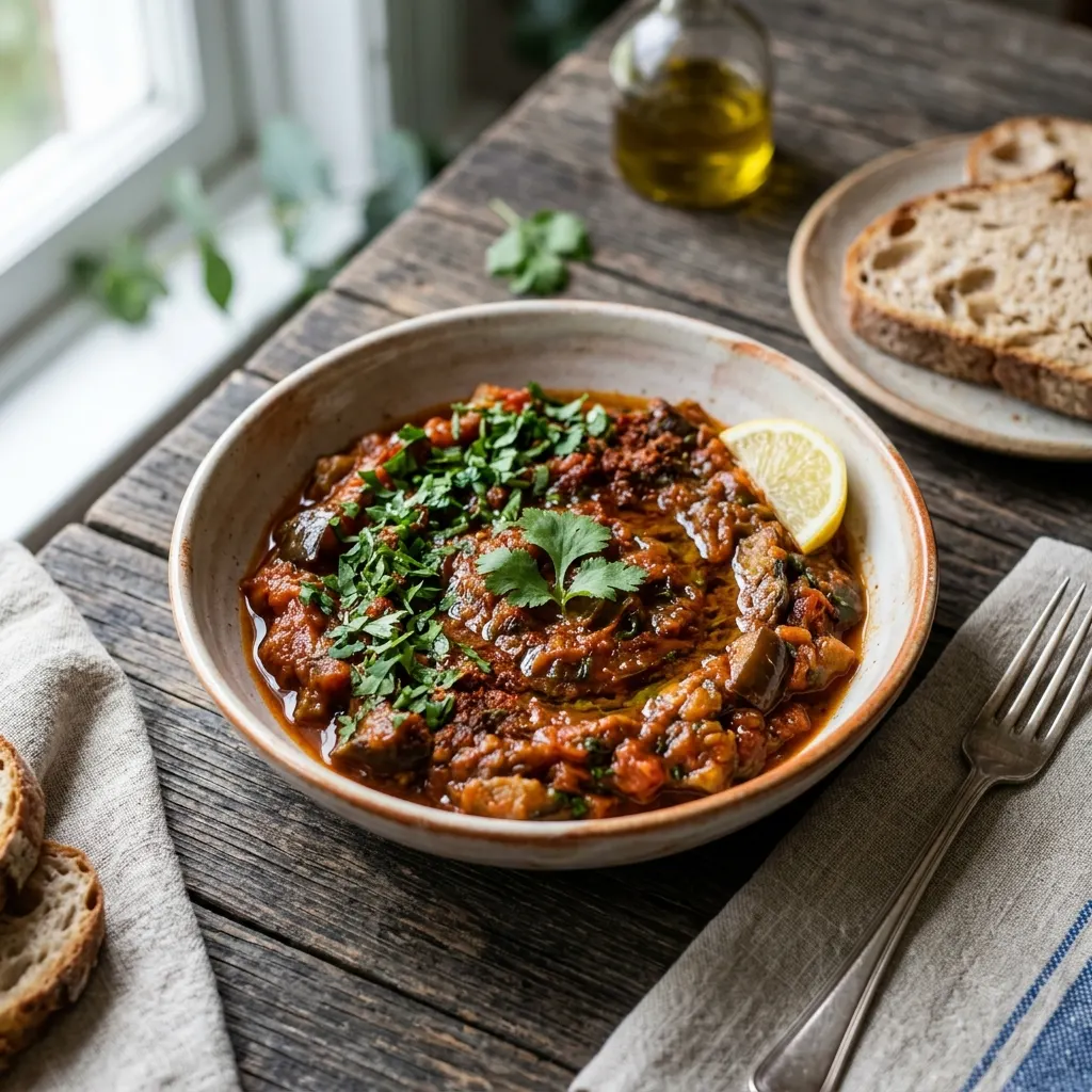 Zaalouk (caviar d'aubergine marocain à la tomate)