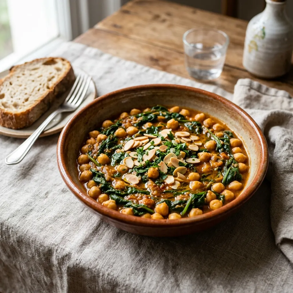 Espinacas con garbanzos (épinards aux pois chiches à l'andalouse)