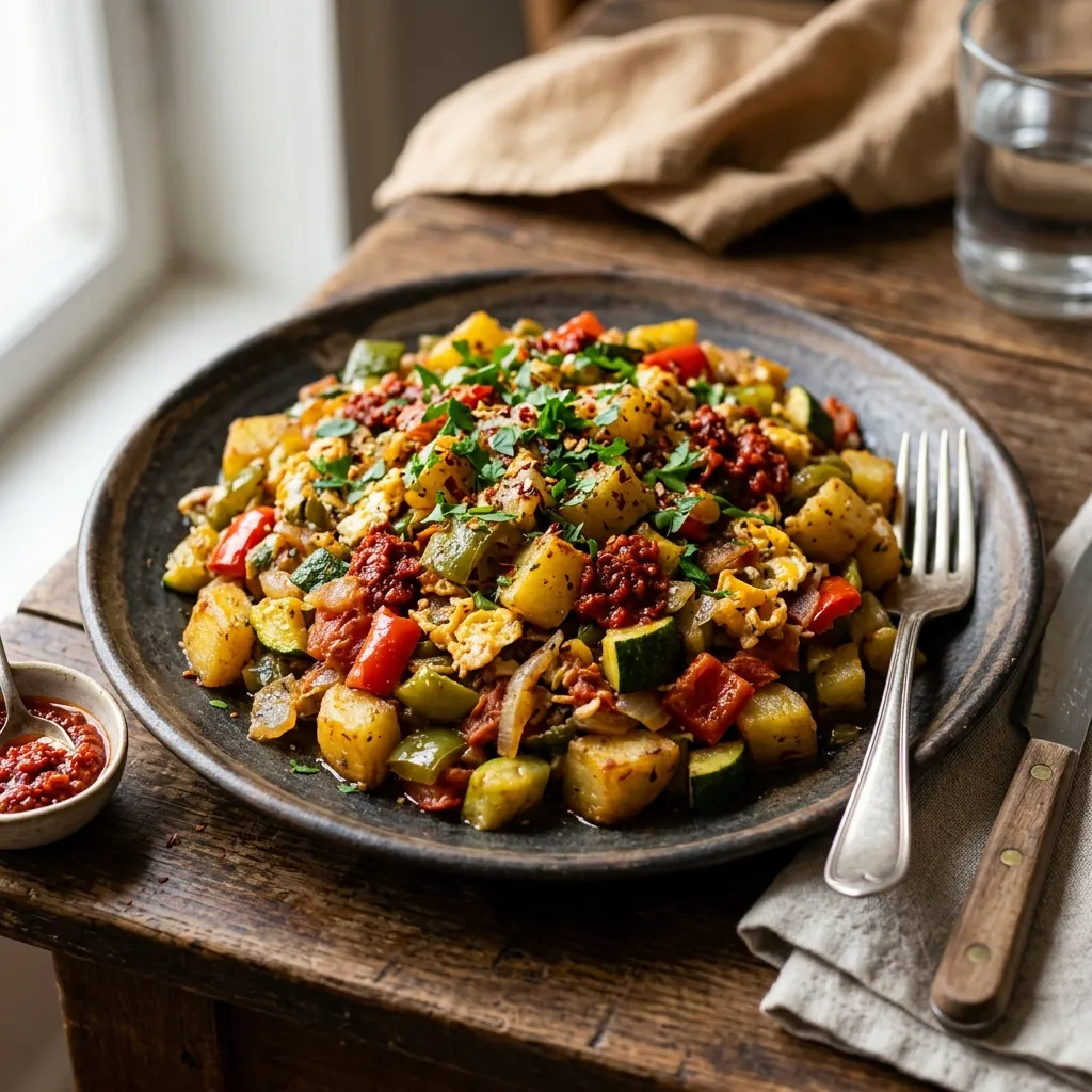 Kefteji (poêlée tunisienne de légumes frits au piment)