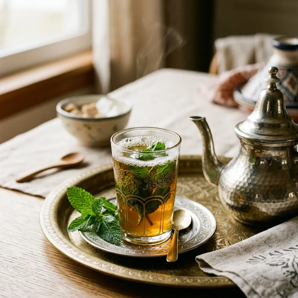 Thé à la menthe marocain