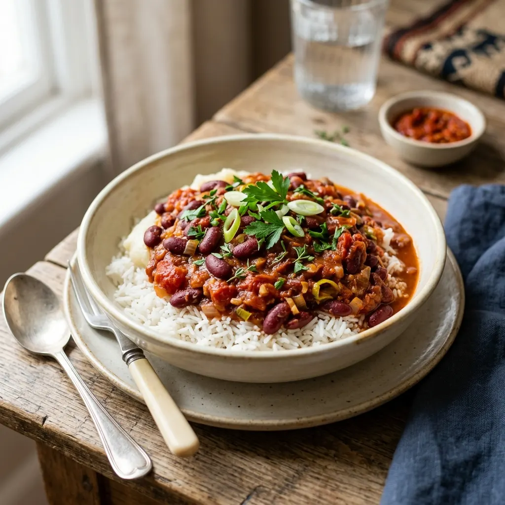 Madesu (ragoût de haricots rouges à la tomate, RDC)