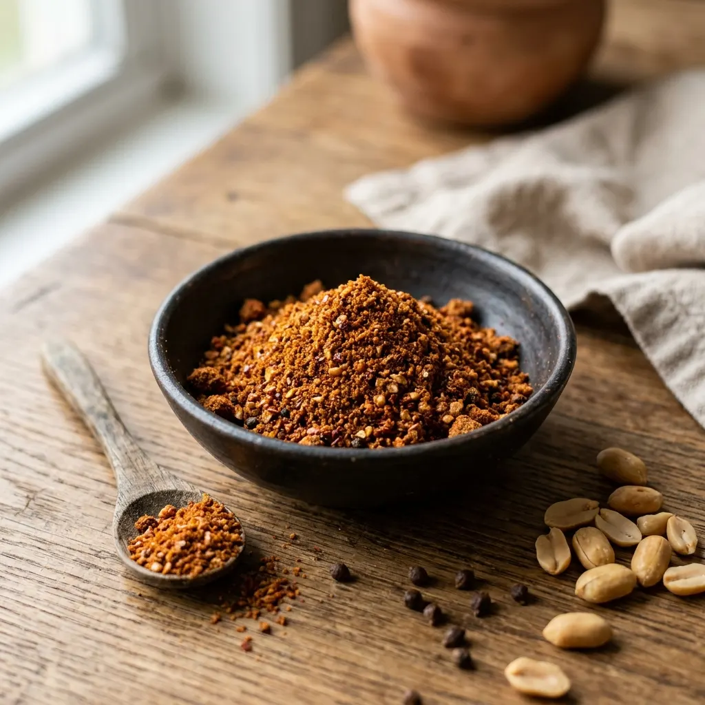 Yaji (mélange d'épices à la cacahuète du Nigeria)
