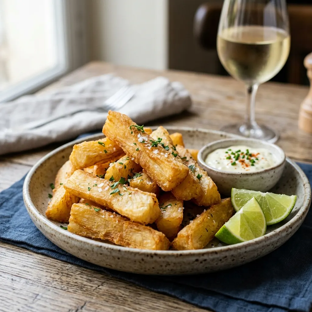 Mandioca frita (frites de manioc)