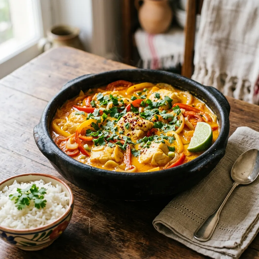 Moqueca de peixe (ragoût de poisson au lait de coco et à l'huile de dendê)