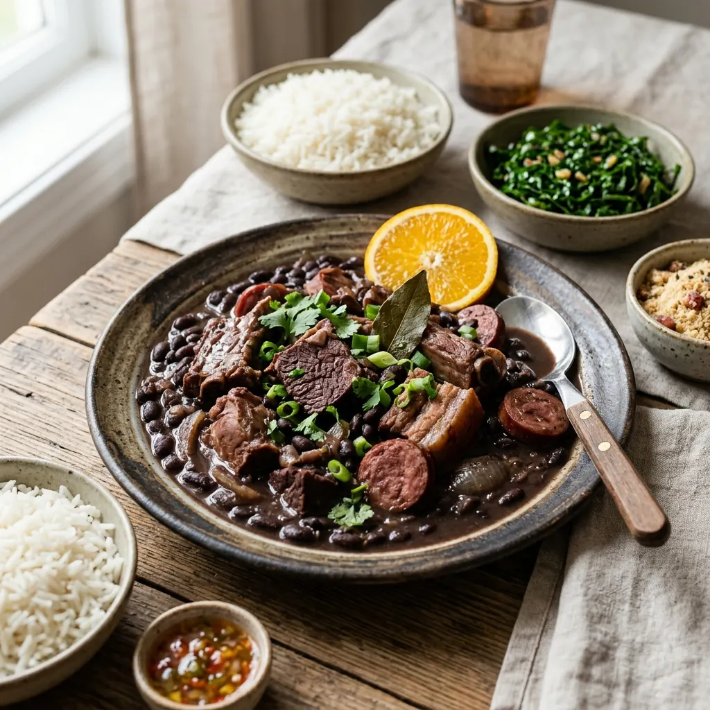 Feijoada (ragoût de haricots noirs et de viandes de porc)