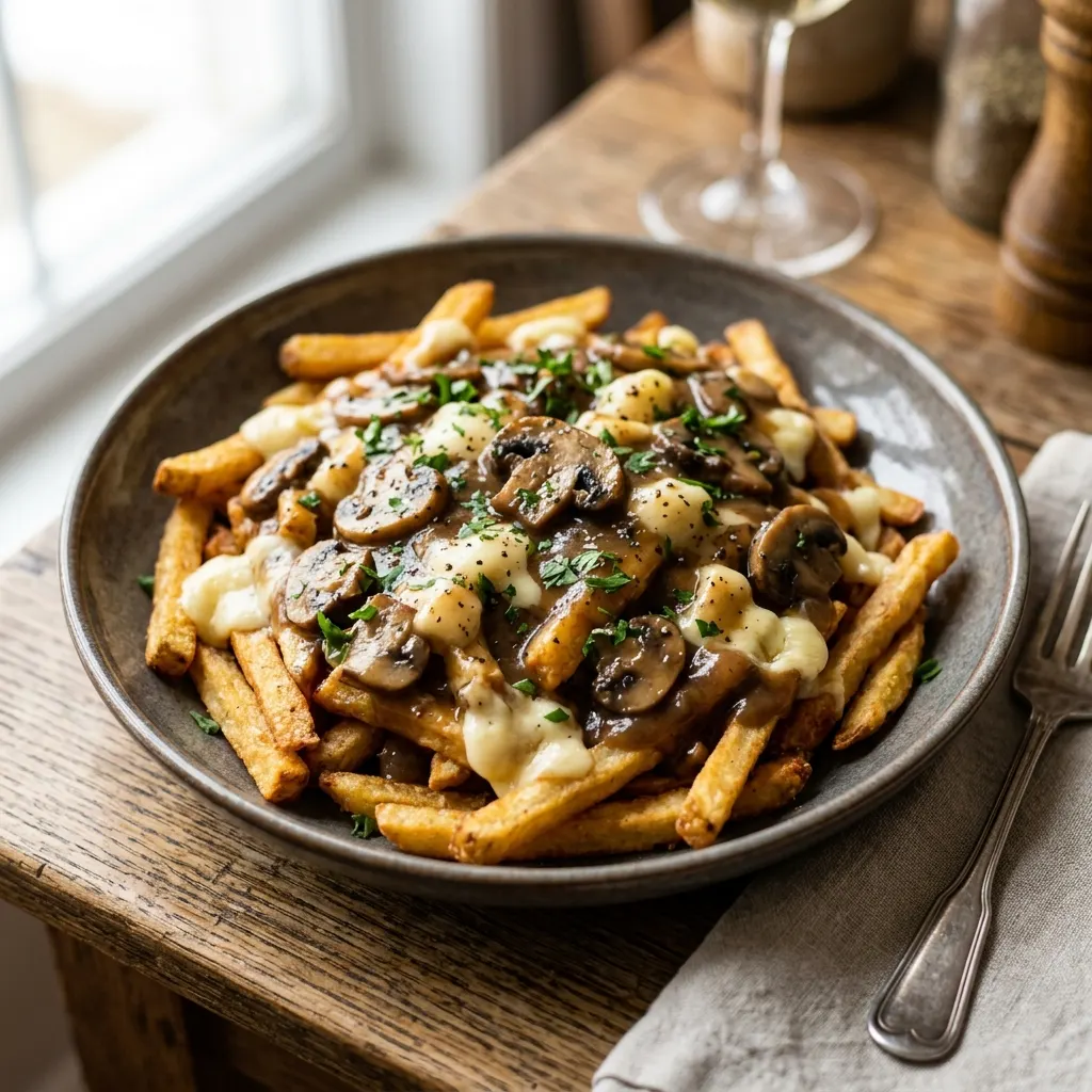 Poutine végétarienne