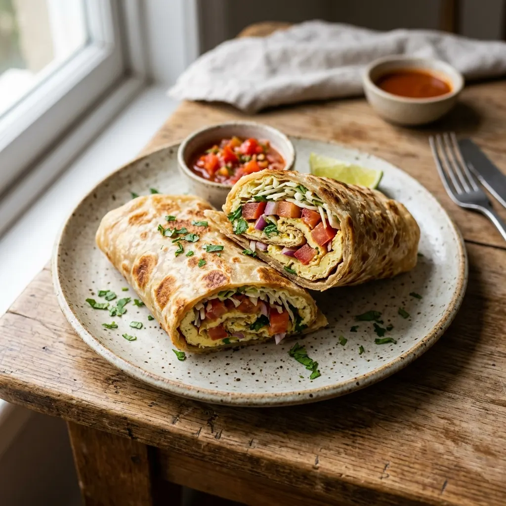 Rolex ougandais (omelette roulée dans un chapati)