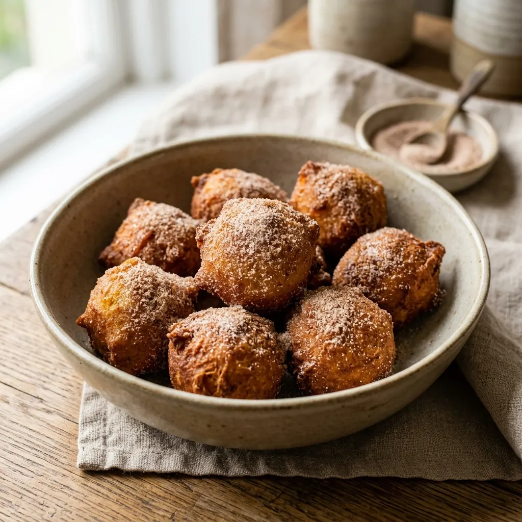 Pampoenkoekies (beignets sud-africains au potiron et à la cannelle)