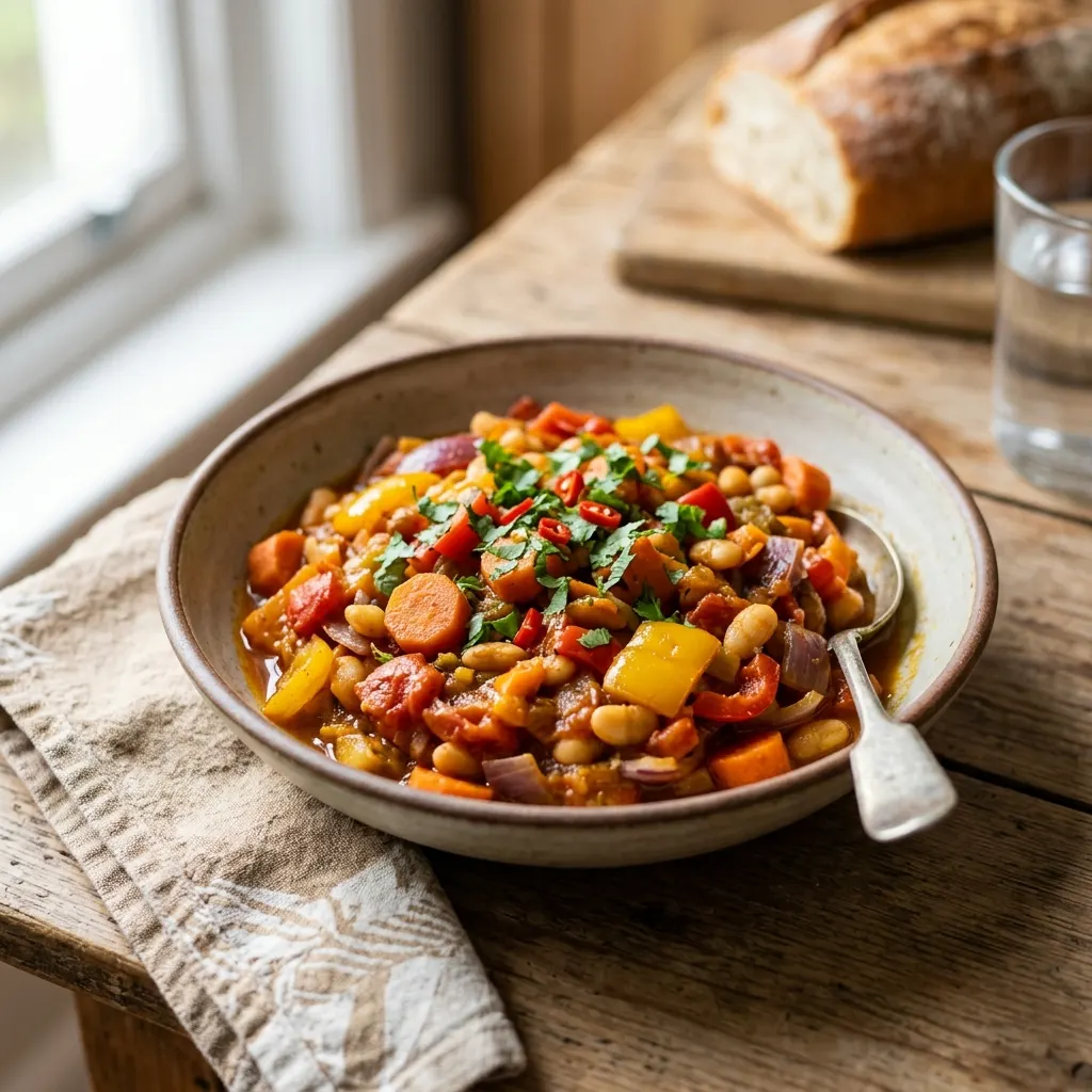 Chakalaka (relish sud-africain de légumes au curry)