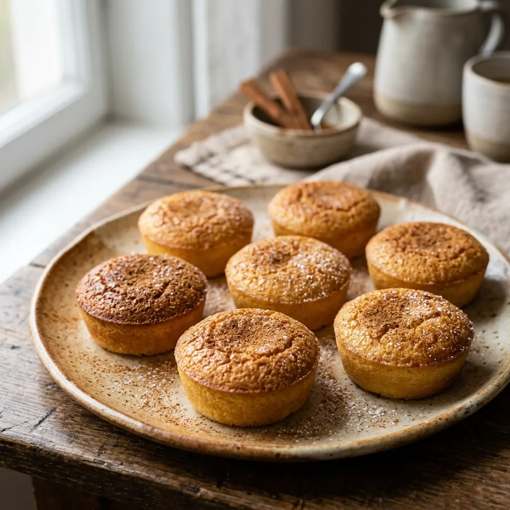 Queijada (petits flans portugais au fromage frais et à la cannelle)