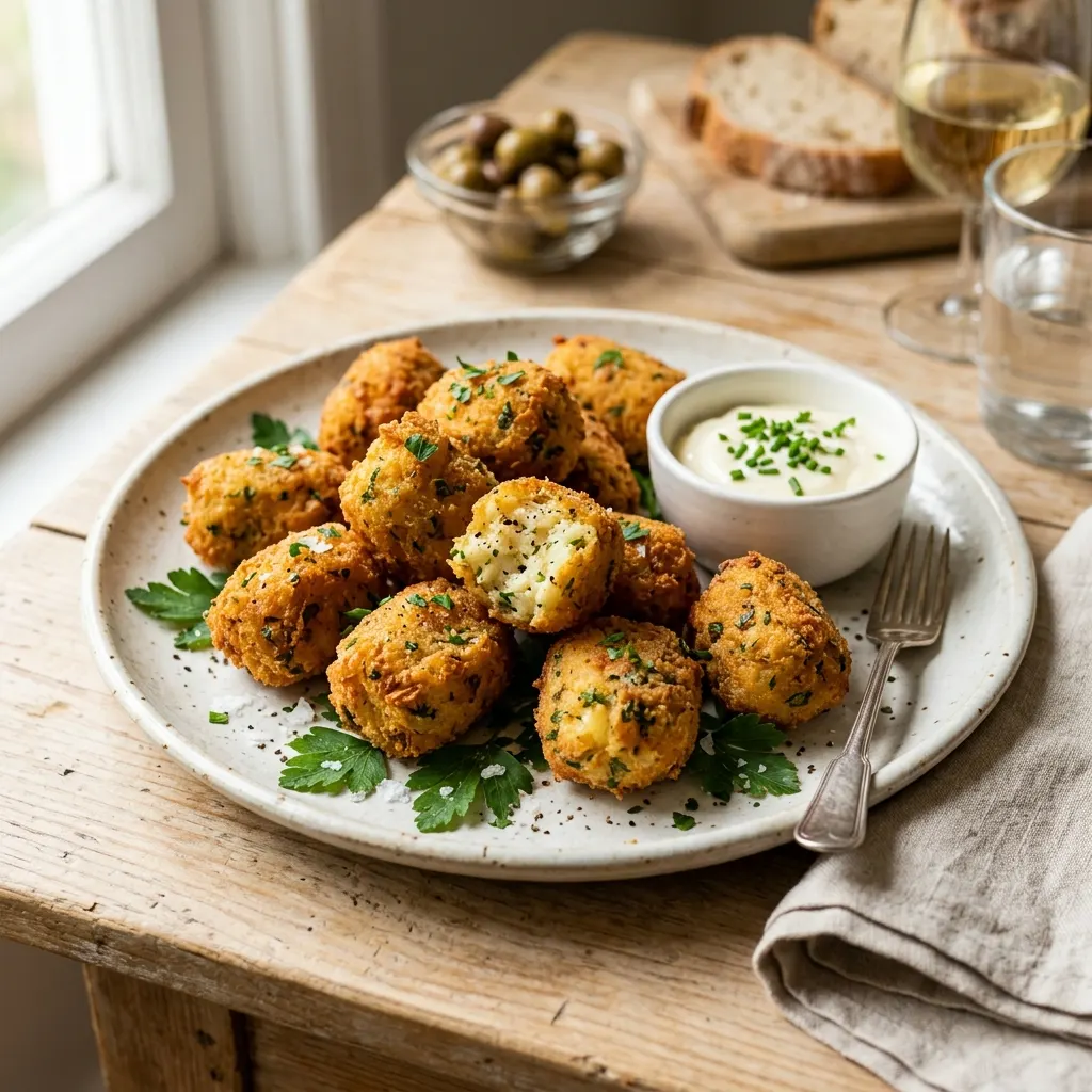 Bolinhos de bacalhau (croquettes portugaises de morue)