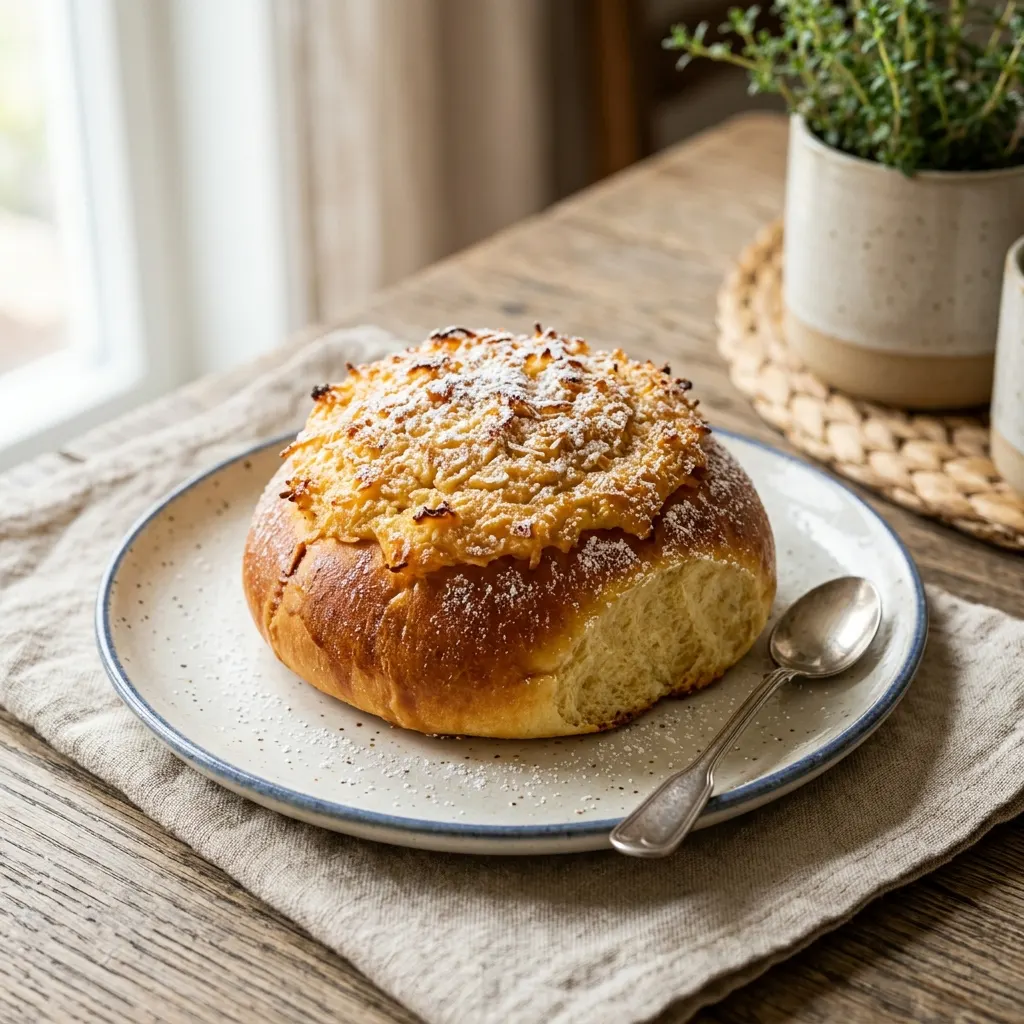 Pão de Deus (brioche portugaise à la noix de coco)