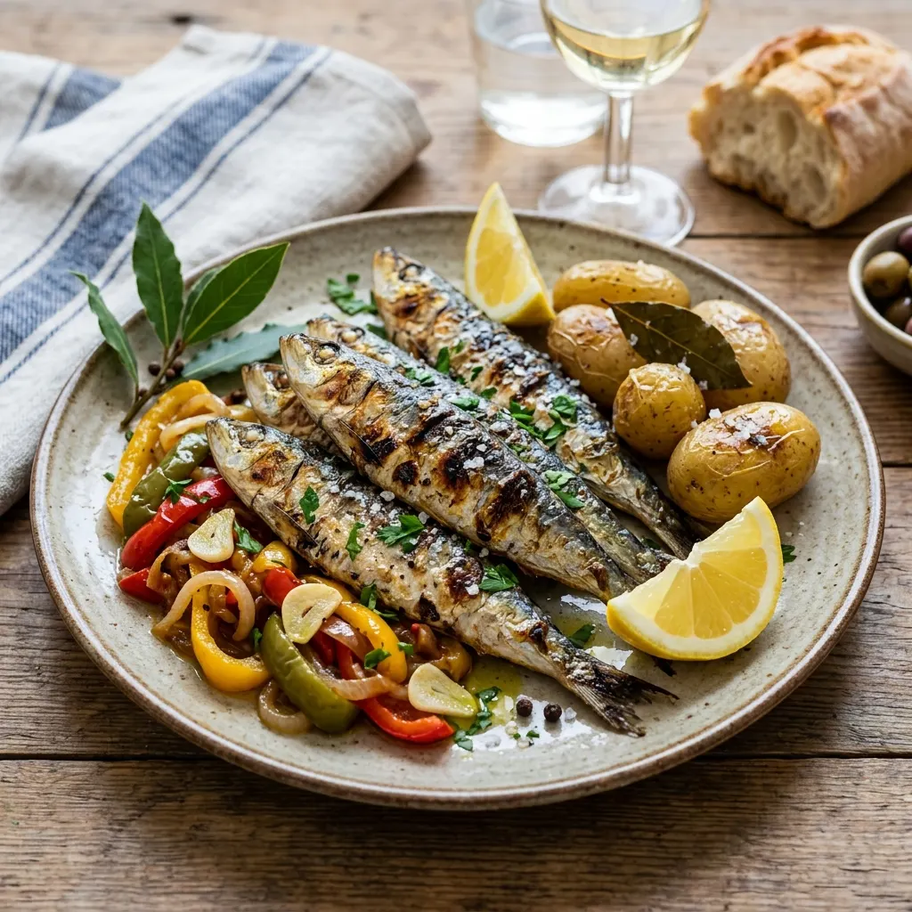 Sardinhas assadas (sardines grillées à la portugaise)