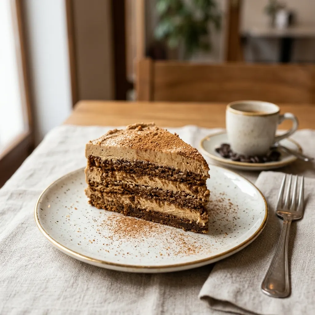 Bolo de bolacha (gâteau portugais aux petits-beurre et au café)